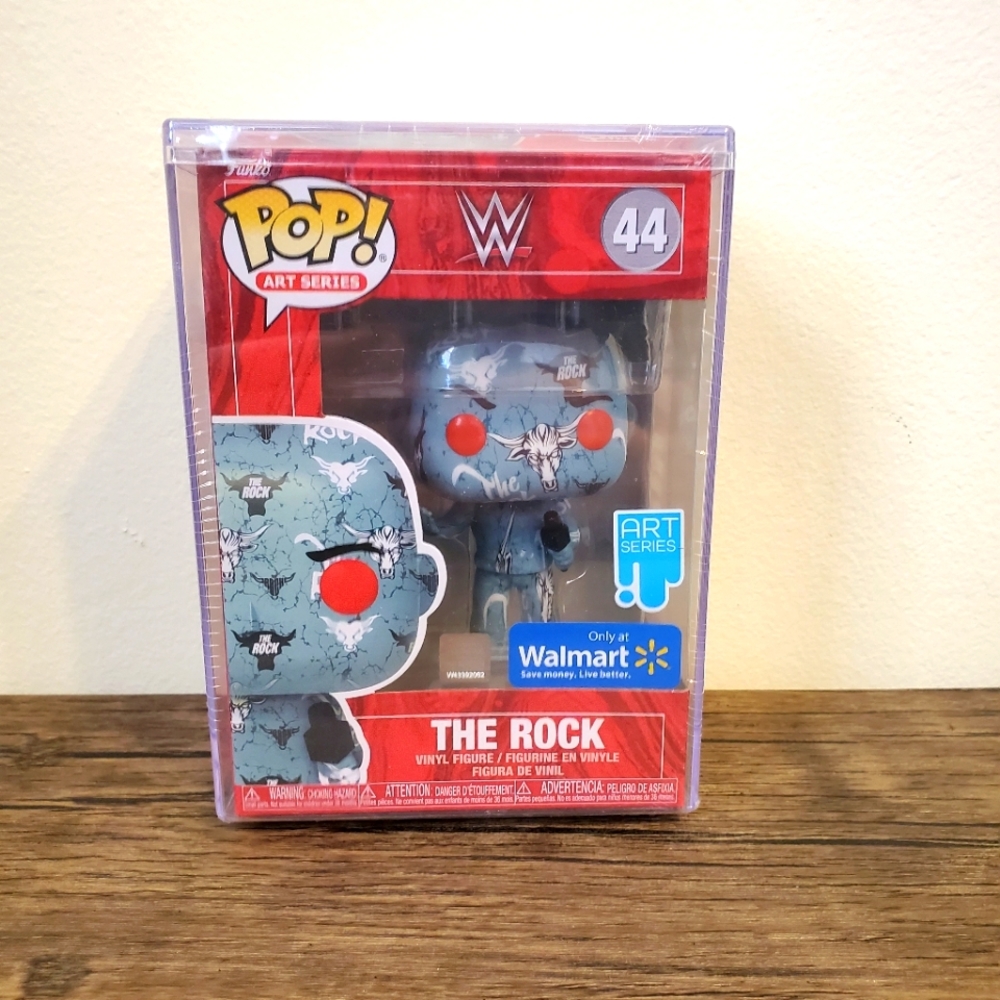 WWE Funko Pop The Rock Art Walmart Exclusive
